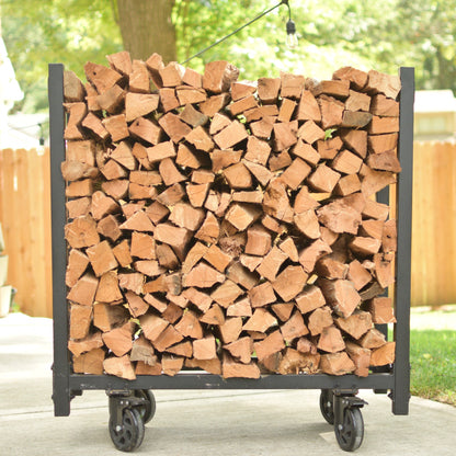 The Signature Rack | Kiln-dried Oak Firewood on a Portable Rack