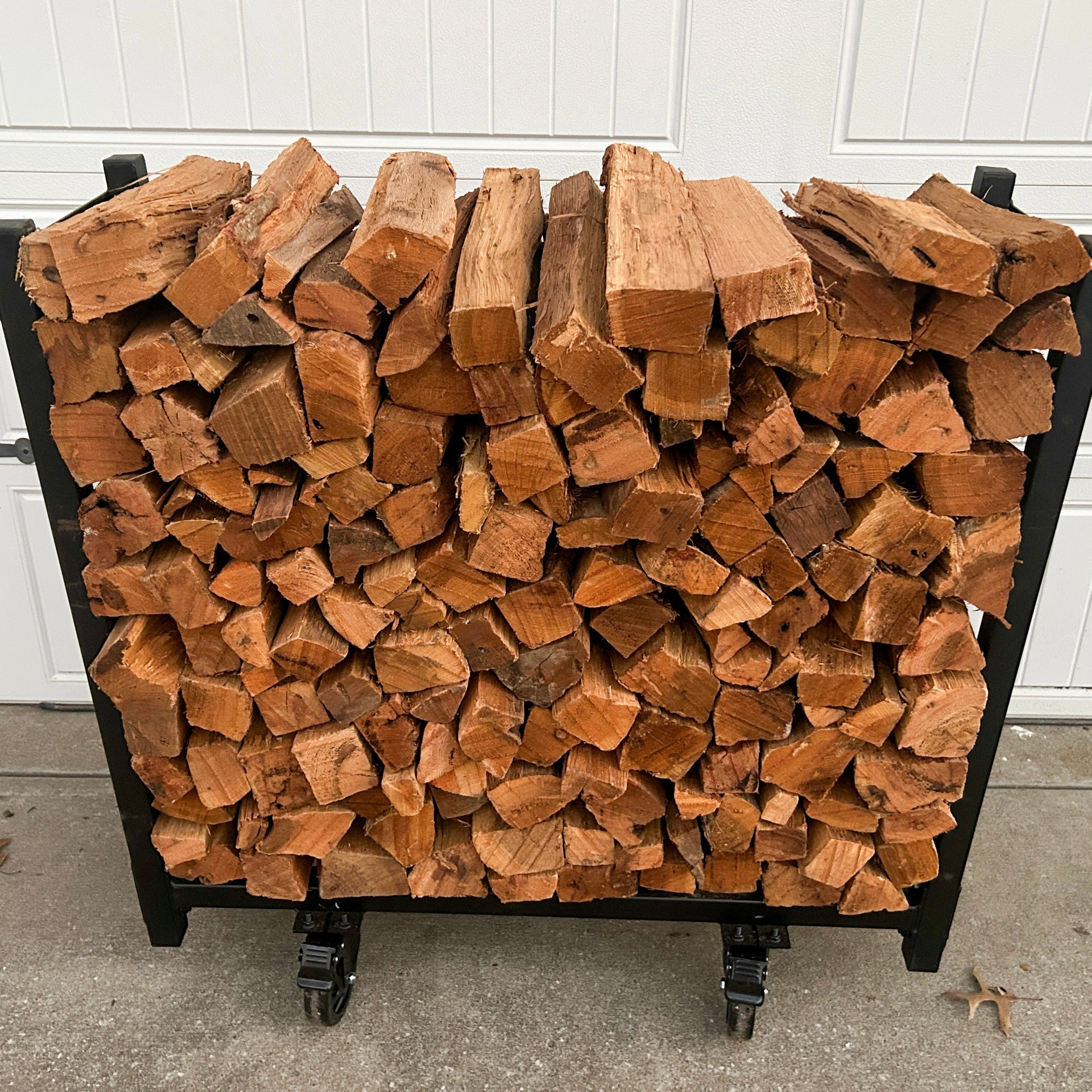 The Signature Rack | Kiln-dried Oak Firewood on a Portable Rack