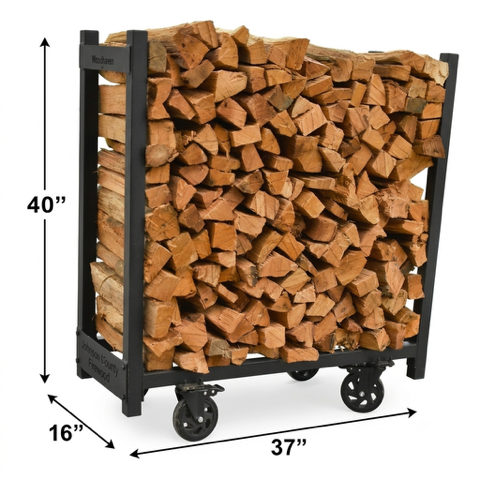 The Signature Rack | Kiln-dried Oak Firewood on a Portable Rack