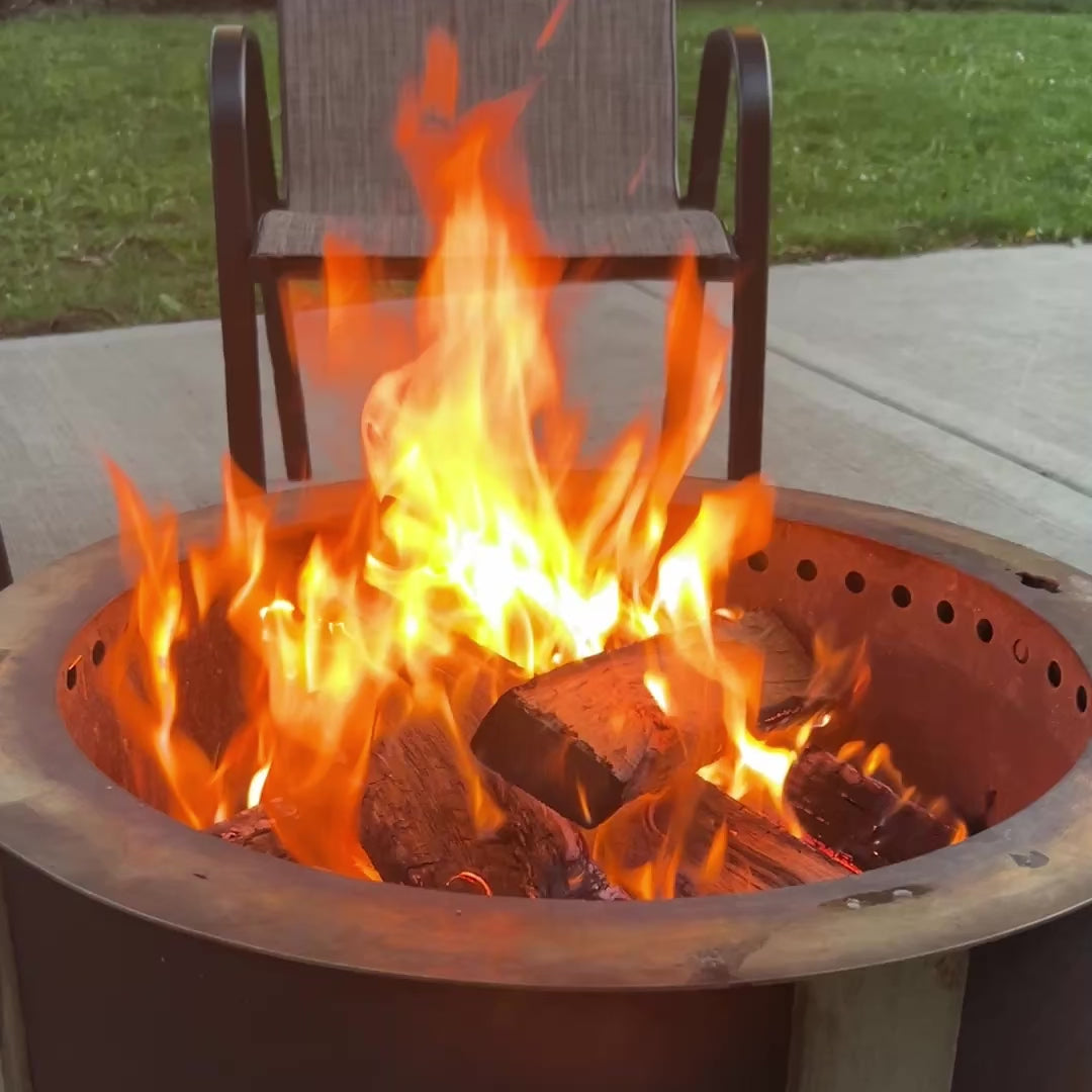 The Signature Rack | Kiln-dried Oak Firewood on a Portable Rack