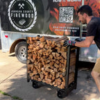 The Signature Rack | Kiln-dried Oak Firewood on a Portable Rack